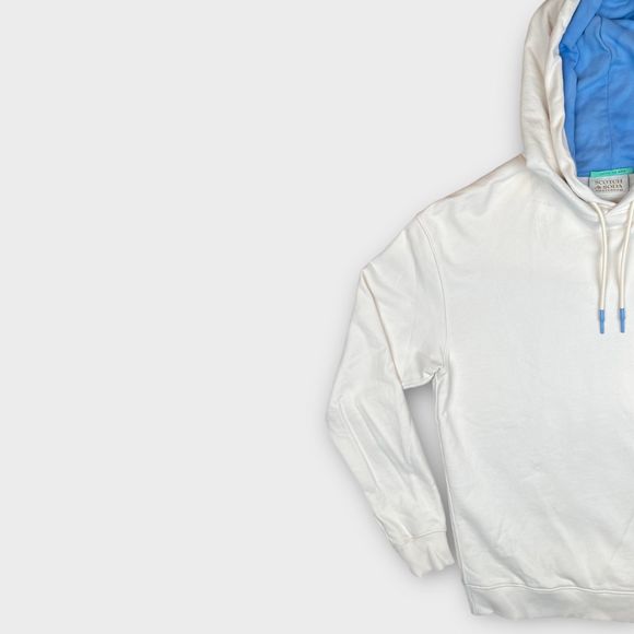 NWOT Scotch & Soda Mens Pullover Logo Hoodie Sweatshirt Sweater Size L (DEFECT) - Picture 3 of 16
